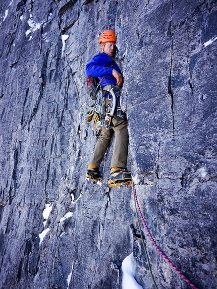 Mt Alberta parete nord, importante salita di Jason Kruk e Josh Lavigne