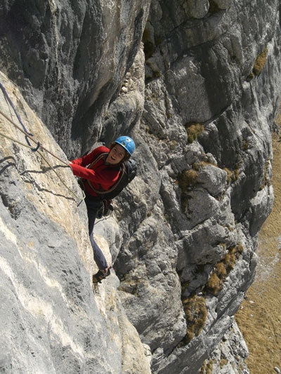 Cima Valscura - Francesco sul secondo tiro