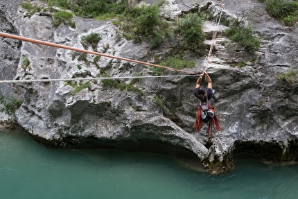 Gole del Verdon, Claudio Martoglio, Federico Floris - 'Une jolie fleur dans une peau de vache' nel Verdon Gole del Verdon, Claudio Martoglio, Federico Floris - 'Une jolie fleur dans une peau de vache' nel Verdon