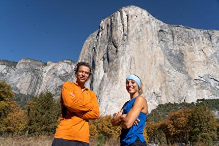 El Capitan, Yosemite, Camilla Moroni, Pietro Vidi - Pietro Vidi and Camilla Moroni below El Capitan in Yosemite, after having made a free repeat of the 'Pre-Muir Wall' (20-26/10/2025) El Capitan, Yosemite, Camilla Moroni, Pietro Vidi - Pietro Vidi and Camilla Moroni below El Capitan in Yosemite, after having made a free repeat of the 'Pre-Muir Wall' (20-26/10/2025)
