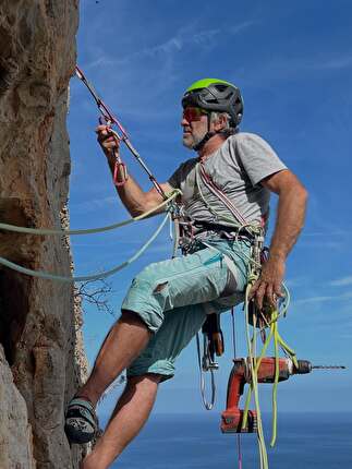 Monte Monaco, San Vito Lo Capo, Sicilia, Christoph Hainz, Gerda Schwienbacher - L'apertura di 'Ballo Corallo' sul Monte Monaco, San Vito Lo Capo, Sicilia (Christoph Hainz, Gerda Schwienbacher, 10/2024 & 10/2025)