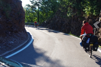 Dolomites Bike & Climb - and down we go from Margone towards Trento