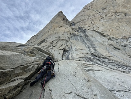Cuerno Norte, Torres del Paine, Patagonia, Seba Pelletti, Hernan Rodriguez - The first ascent of 'Norteado' on Cuerno Norte, Torres del Paine, Patagonia (Sebastian Pelletti, Hernan Rodriguez 10/11/2025)