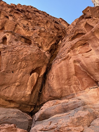 Wadi Rum, Jordan, Jebel Nassrani South, Nicole Berthod, Fay Manners - The first ascent of ‘Mukatila’ on Jebel Nassrani South at Wadi Rum in Jordan (Nicole Berthod, Fay Manners 11/2025) Wadi Rum, Jordan, Jebel Nassrani South, Nicole Berthod, Fay Manners - The first ascent of ‘Mukatila’ on Jebel Nassrani South at Wadi Rum in Jordan (Nicole Berthod, Fay Manners 11/2025)