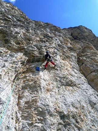 Castello del Settsass, Dolomiti, Michal Coubal, Anna Coubalová - L'apertura di 'Stranger', Castello del Settsass, Dolomiti (Michal Coubal, Anna Coubalová, 07/08/2025)