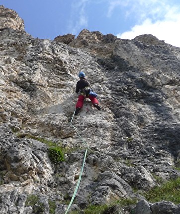 Castello del Settsass, Dolomiti, Michal Coubal, Anna Coubalová - L'apertura di 'Stranger', Castello del Settsass, Dolomiti (Michal Coubal, Anna Coubalová, 07/08/2025)