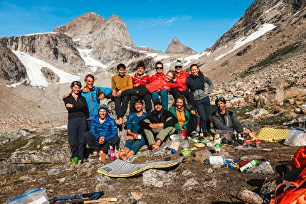 Greenland, Graah Fjord, Skjoldungen, Naomie Bürki, Pauline Laubscher, Gianna Müller, Caro North, Lea Schneider, Melanie Tenorio, Ramona Volken, Ramona Waldner - SAC Expedition Greenland 2025 to Graah Fjord & Skjoldungen (Naomie Bürki, Pauline Laubscher, Gianna Müller, Caro North, Lea Schneider, Melanie Tenorio, Ramona Volken, Ramona Waldner)