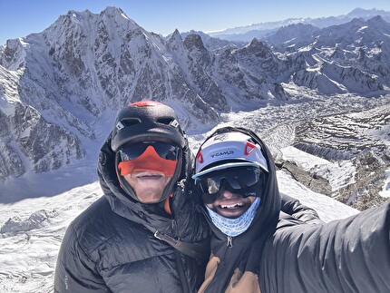 Changla Khang West, Nepal, Alex Hansen, Benjamin Lieber - Alex Hansen and Benjamin Lieber making the first ascent of Changla Khang West (6233m) in Nepal, November 2025