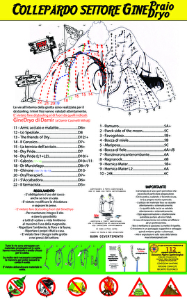 Ginedryo Collepardo drytooling - La falesia di drytooling del Ginedryo a Collepardo 
