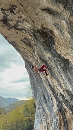 Ginedryo Collepardo drytooling - Cristiano Di Paolo di 'Dry Pride' L1 a Ginedryo, Collepardo