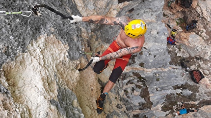 Ginedryo Collepardo drytooling - Lele Bagnoli su 'Friends of Dry' a Ginedryo, Collepardo