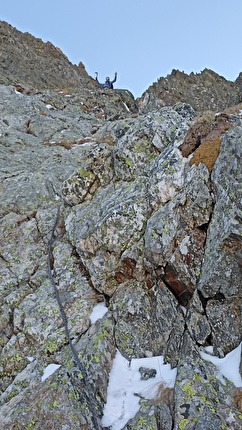 Cima Maubert, Valle Gesso Alpi Marittime, Matteo Cavallo, Paolo Cavallo - L'apertura di 'Chicken Way' alla parete Nord della Cima Maubert (2865m) in Valle Gesso (Matteo Cavallo, Paolo Cavallo 23/11/2024)