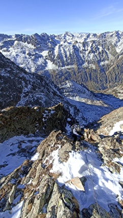 Cima Maubert, Valle Gesso Alpi Marittime, Matteo Cavallo, Paolo Cavallo - L'apertura di 'Chicken Way' alla parete Nord della Cima Maubert (2865m) in Valle Gesso (Matteo Cavallo, Paolo Cavallo 23/11/2024)