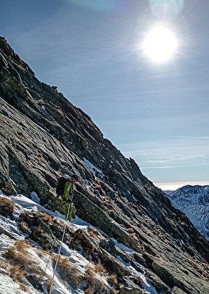 Cima Maubert, Valle Gesso Alpi Marittime, Matteo Cavallo, Paolo Cavallo - L'apertura di 'Chicken Way' alla parete Nord della Cima Maubert (2865m) in Valle Gesso (Matteo Cavallo, Paolo Cavallo 23/11/2024)