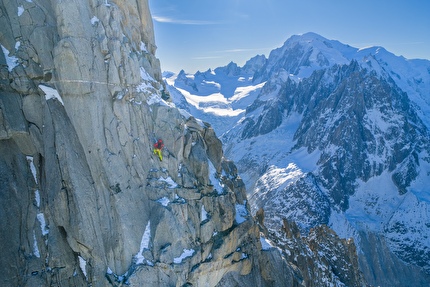 Allain - Leininger Petit Dru, Filip Babicz, Olivier Gajewski - Filip Babicz e Olivier Gajewski sulla via 'Allain - Leininger' sulla nord del Petit Dru Allain - Leininger Petit Dru, Filip Babicz, Olivier Gajewski - Filip Babicz e Olivier Gajewski sulla via 'Allain - Leininger' sulla nord del Petit Dru