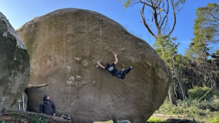 William Bosi - Will Bosi making the first ascent of 'Pôr Do Sol' (8C+) at Sintra in Portugal, 01/2026