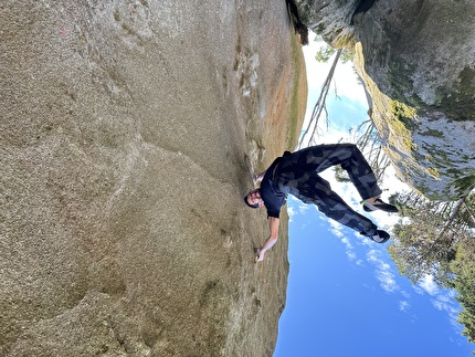 William Bosi - Will Bosi making the first ascent of 'Pôr Do Sol' (8C+) at Sintra in Portugal, 01/2026