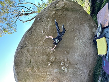William Bosi - Will Bosi making the first ascent of 'Pôr Do Sol' (8C+) at Sintra in Portugal, 01/2026