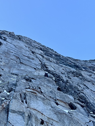 Schutzengelweg, Sagwand, Valsertal, Martin Sieberer, Lukas Waldner - Martin Sieberer and Lukas Waldner making the first winter ascent of 'Schutzengelweg' on the north face of Sagwandspitze in the Valsertal, Austria, on 20/01/2026 Schutzengelweg, Sagwand, Valsertal, Martin Sieberer, Lukas Waldner - Martin Sieberer and Lukas Waldner making the first winter ascent of 'Schutzengelweg' on the north face of Sagwandspitze in the Valsertal, Austria, on 20/01/2026