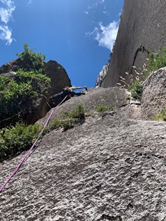 La Zaranda, Patagonia, Cile, Raimundo De Andraca, Fernanda Carabias - La prima salita di 'Sin obstáculos no hay camino' su La Zaranda, Patagonia, Cile (Raimundo De Andraca, Fernanda Carabias)