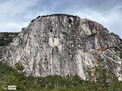 La Zaranda, Patagonia, Cile, Raimundo De Andraca, Fernanda Carabias - Il tracciato di 'Sin obstáculos no hay camino' su La Zaranda, Patagonia, Cile (Raimundo De Andraca, Fernanda Carabias)
