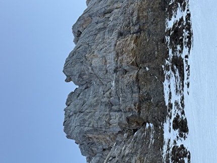 Tête aux Chamois, Switzerland, Melanie Grünwald,Fay Manners - The north face of Tête aux Chamois, Switzerland, January 2026