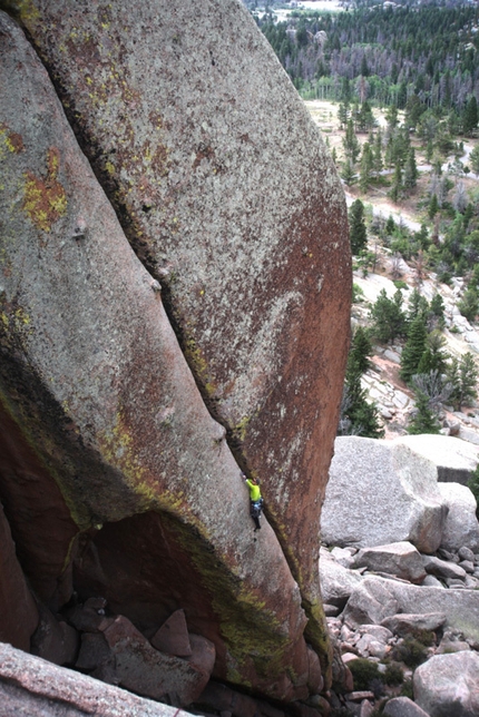 USA Climbing Trip - Marcello Sanguineti su Horn's Mother