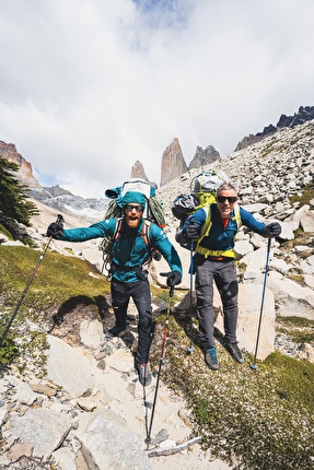 Torres del Paine, Chile, Tommy Caldwell, Siebe Vanhee - Tommy Caldwell & Siebe Vanhee making their 24-hour free ascent of South African route on Central Tower of Paine in Patagonia (13-14/02/2026)