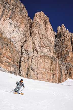 Dolomiti scialpinismo - Forcella Pordoi, Dolomiti