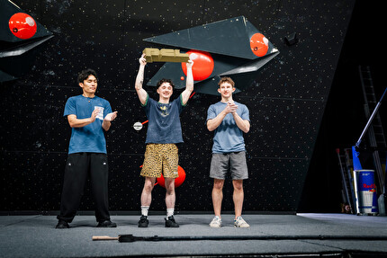 Pro Climbing League 20206 Londra - 2. Tomoa Narasaki 1. Max Milne 3. Colin Duffy, Pro Climbing League London