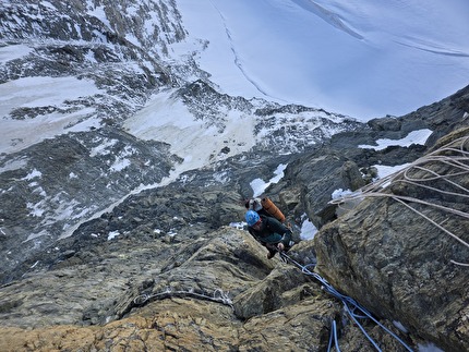 Cervino Naso di Zmutt, Matteo Della Bordella, Giacomo Mauri - L'invernale della 'Gogna-Cerruti' al Naso di Zmutt del Cervino (Matteo Della Bordella, Giacomo Mauri 07-08/03/2026)
