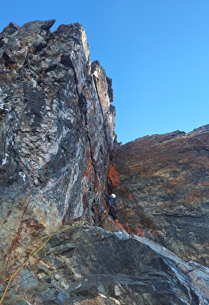 Grossglockner, Austria, Radoslav Groh, Juraj Koreň - Radoslav Groh below the crux during the first ascent of 'Kaiser Direct' on the south face of Großglockner in Austria (Radoslav Groh, Juraj Koreň 07/03/2026) Grossglockner, Austria, Radoslav Groh, Juraj Koreň - Radoslav Groh below the crux during the first ascent of 'Kaiser Direct' on the south face of Großglockner in Austria (Radoslav Groh, Juraj Koreň 07/03/2026)