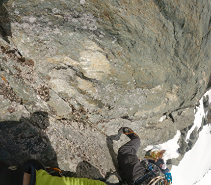 Grossglockner, Austria, Radoslav Groh, Juraj Koreň - Pitch 8 during the first ascent of 'Kaiser Direct' on the south face of Großglockner in Austria (Radoslav Groh, Juraj Koreň 07/03/2026) Grossglockner, Austria, Radoslav Groh, Juraj Koreň - Pitch 8 during the first ascent of 'Kaiser Direct' on the south face of Großglockner in Austria (Radoslav Groh, Juraj Koreň 07/03/2026)