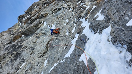 Klein Fiescherhorn, Olivier Kolly, Filippo Sala, Silvan Schüpbach - L'apertura di 'Zébu' (M8+, 70°, 1100m) sulla parete nord del Klein Fiescherhorn (Ochs) in Svizzera (Olivier Kolly, Filippo Sala, Silvan Schüpbach 8-10/03/2026) Klein Fiescherhorn, Olivier Kolly, Filippo Sala, Silvan Schüpbach - L'apertura di 'Zébu' (M8+, 70°, 1100m) sulla parete nord del Klein Fiescherhorn (Ochs) in Svizzera (Olivier Kolly, Filippo Sala, Silvan Schüpbach 8-10/03/2026)