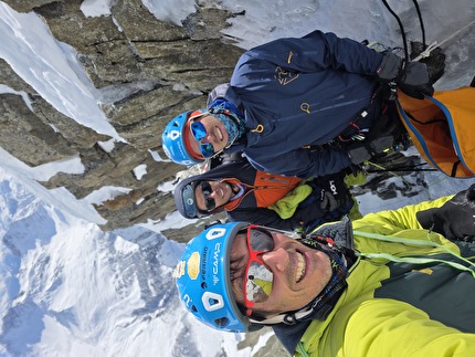 Petites Jorasses, Monte Bianco, Matteo Della Bordella, Mirco Grasso, Giacomo Mauri - L'apertura di 'Mutante' sulla sud delle Petites Jorasses (Matteo Della Bordella, Mirco Grasso, Giacomo Mauri 19-20/03/2026)