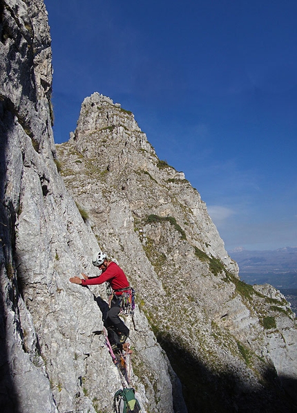 Nuova via su Il Tempio, Monte Sirente