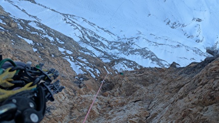 Titus Prinoth Sassopiatto / Sasslungo, Dolomiti - Titus Prinoth durante la solitaria invernale di '10 ani do' al Sassopiatto, Dolomiti (25-26/02/2026)