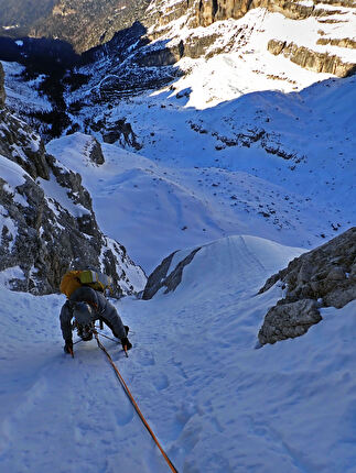 Vertical Pleasure, Cima Tosa Dolomiti di Brenta, Ruggero Samanden, Emanuele Andreozzi - L'apertura di 'Vertical Pleasure' alla Cima Tosa nelle Dolomiti di Brenta (Ruggero Samanden, Emanuele Andreozzi 10-11/03/2026)