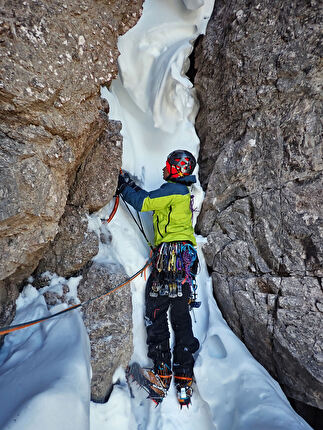 Vertical Pleasure, Cima Tosa Dolomiti di Brenta, Ruggero Samanden, Emanuele Andreozzi - L'apertura di 'Vertical Pleasure' alla Cima Tosa nelle Dolomiti di Brenta (Ruggero Samanden, Emanuele Andreozzi 10-11/03/2026)