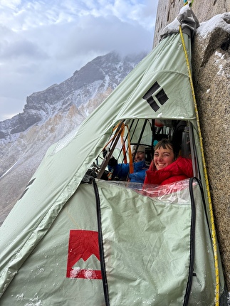 South African route, Central Tower of Paine, Torres del Paine, Patagonia, Julia Cassou, Amelie Kühne, Belen Prados, Caro North - The first all-female ascent of the 'South African route' on the Central Tower of Paine, Torres del Paine, Patagonia (Julia Cassou, Amelie Kühne, Belen Prados, Caro North)