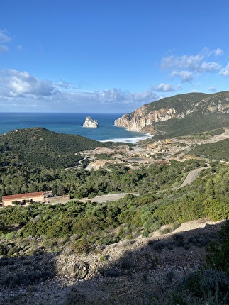 Arrampicata Sardegna, Torrioni di Masua - La vista dai Torrioni di Masua in Sardegna