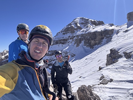 Punte di Campiglio, Dolomiti di Brenta, Emanuele Andreozzi, Ruggero Samaden, Silvestro Franchini - L'apertura della via 'Mamma Anna' alle Punte di Campiglio nelle Dolomiti di Brenta (Emanuele Andreozzi, Ruggero Samaden, Silvestro Franchini 08/04/2026)