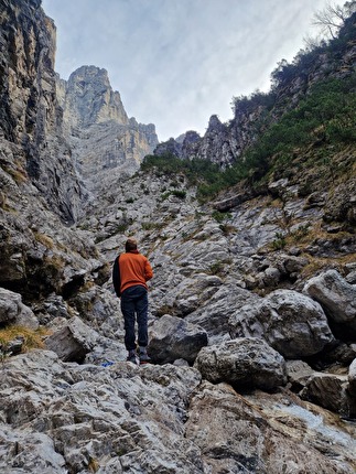 Via Italo-Polacca Burèl, Schiara, Dolomiti, Diego Dellai, Marco Toldo - Diego Dellai & Marco Toldo sulla 'Italo-Polacca' al Burèl (Dolomiti): dialoghi