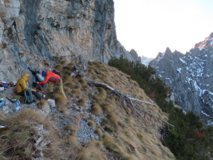 Via Italo-Polacca Burèl, Schiara, Dolomiti, Diego Dellai, Marco Toldo - Diego Dellai & Marco Toldo sulla 'Italo-Polacca' al Burèl (Dolomiti): è tempo di ripartire