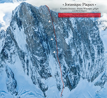 Jorassique Pâques, nuova via francese alla nord delle Grandes Jorasses