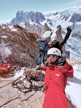 Jorassique Pâques, Grandes Jorasses, Monte Bianco, Pierre Girot, Kilian Moni, Hugo Peruzzo, Arthur Poindefert - L'apertura di 'Jorassique Pâques' alla parete nord delle Grandes Jorasses (Pierre Girot, Kilian Moni, Hugo Peruzzo, Arthur Poindefert 3-6/04/2026)