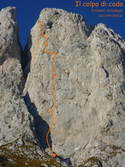 Il colpo di coda, new Presolana rock climb by Codazzi and Natali
