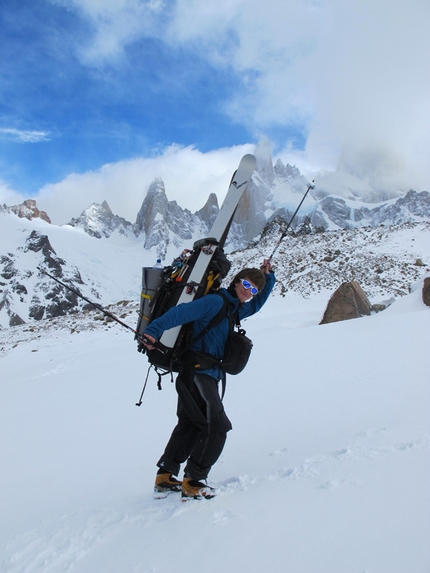 Andreas Fransson - Aguja Poincenot, Patagonia: Good friend and filmmaker Bjarne Salén