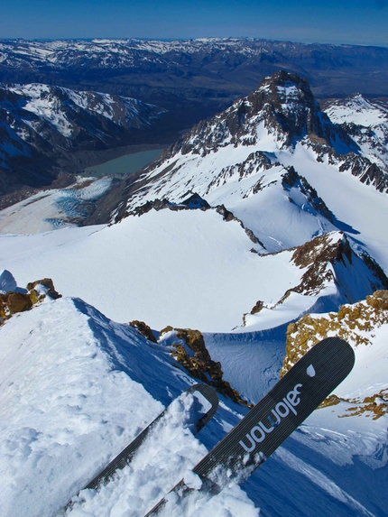 Andreas Fransson - Aguja Poincenot, Patagonia: Skiing down the East ridge of Cerro Grande