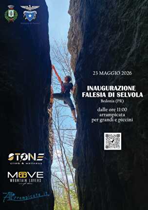 Inaugurazione falesia di Selvola nell'Appennino parmense